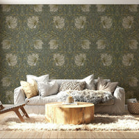 Decorative Pimpernel 1 wallpaper with intricate flowers, GD1306