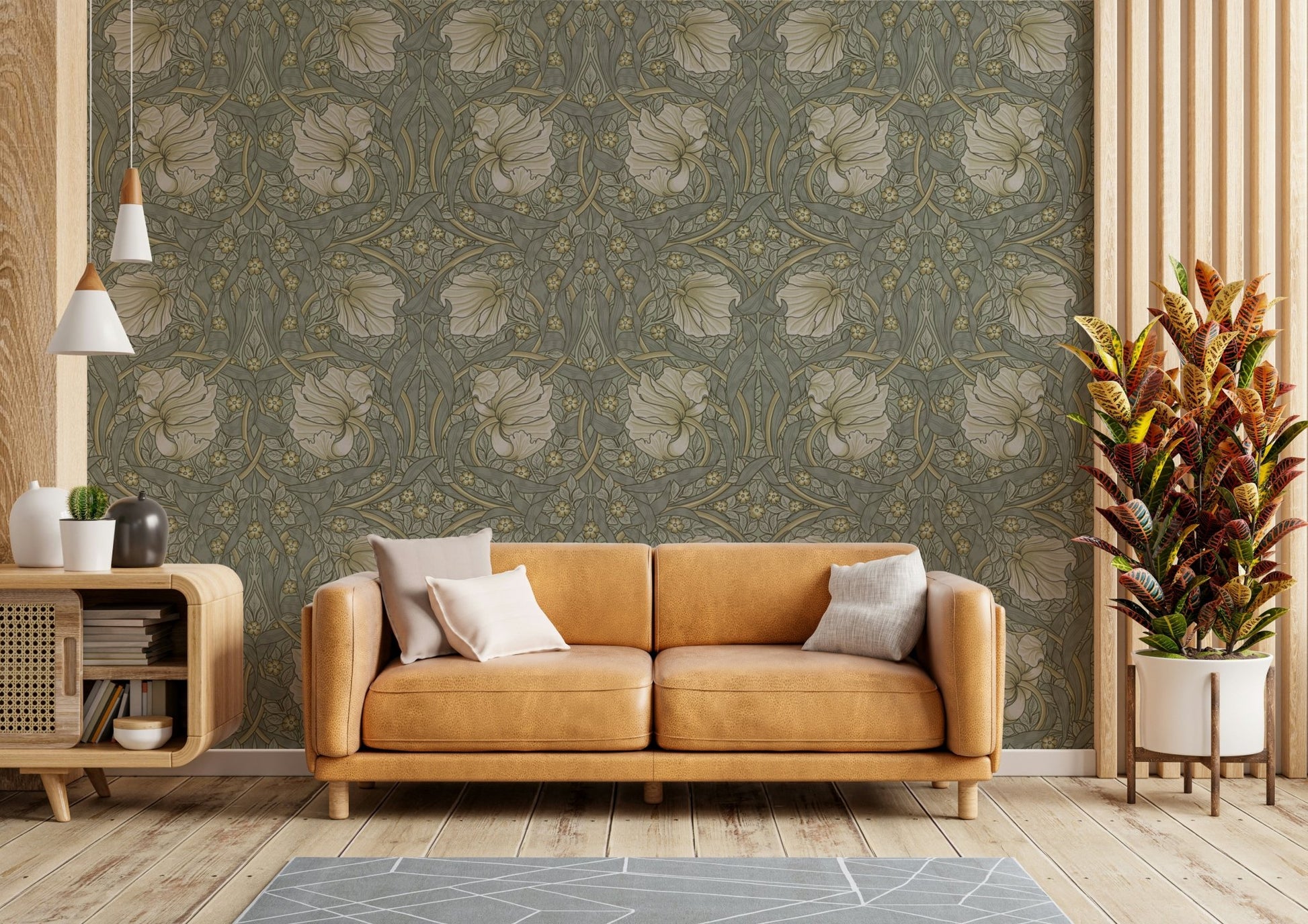 Elegant vintage-style Pimpernel 1 wallpaper by William Morris, GD1306