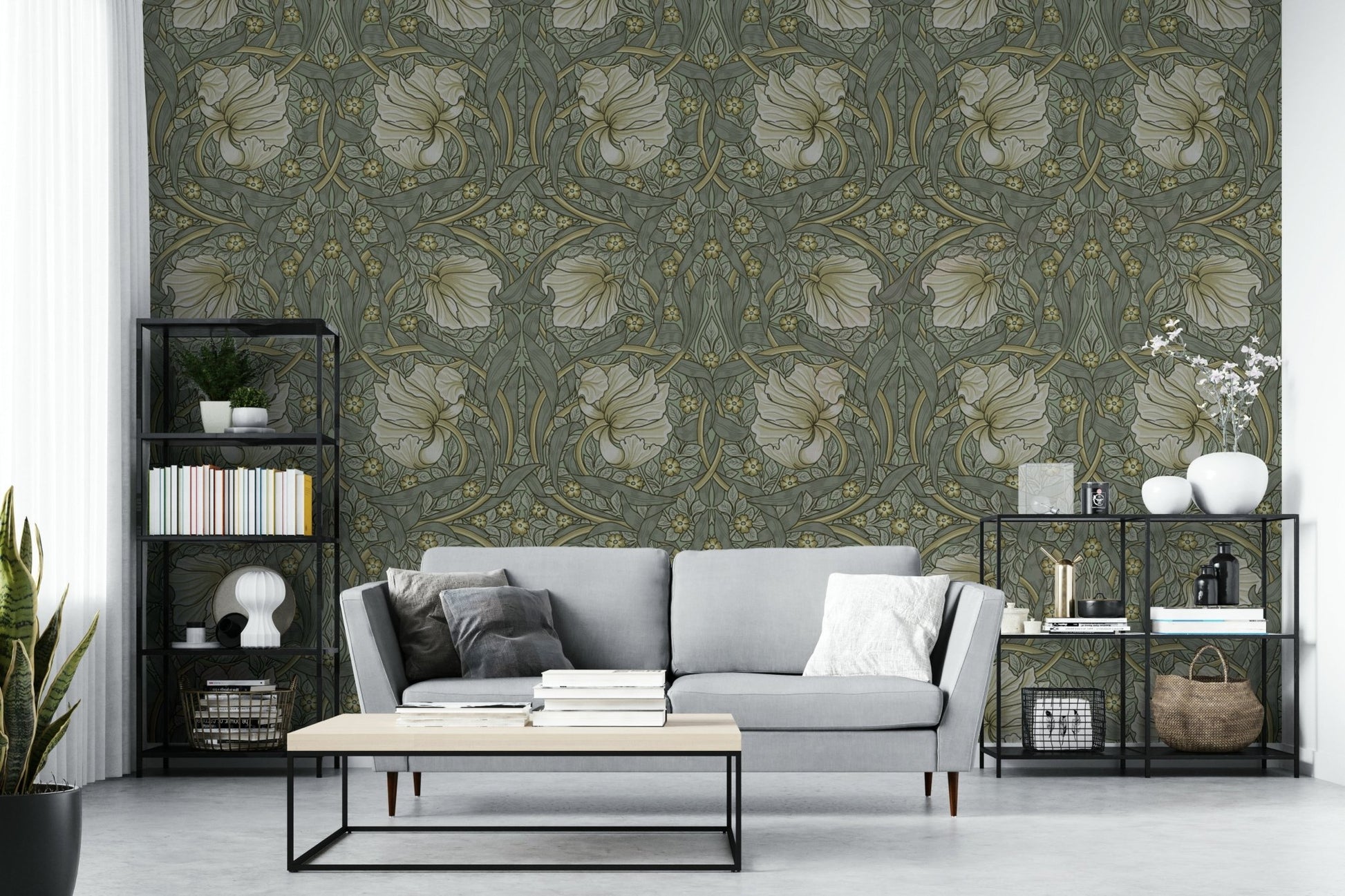 Classic floral wallpaper Pimpernel 1 by William Morris, GD1306