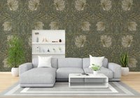 Botanical wallpaper design Pimpernel 1 by William Morris, GD1306