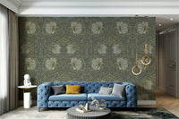 Detailed floral pattern on Pimpernel 1 wallpaper, GD1306