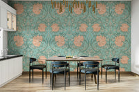 Pimpernel wallpaper showcasing detailed botanical motifs

