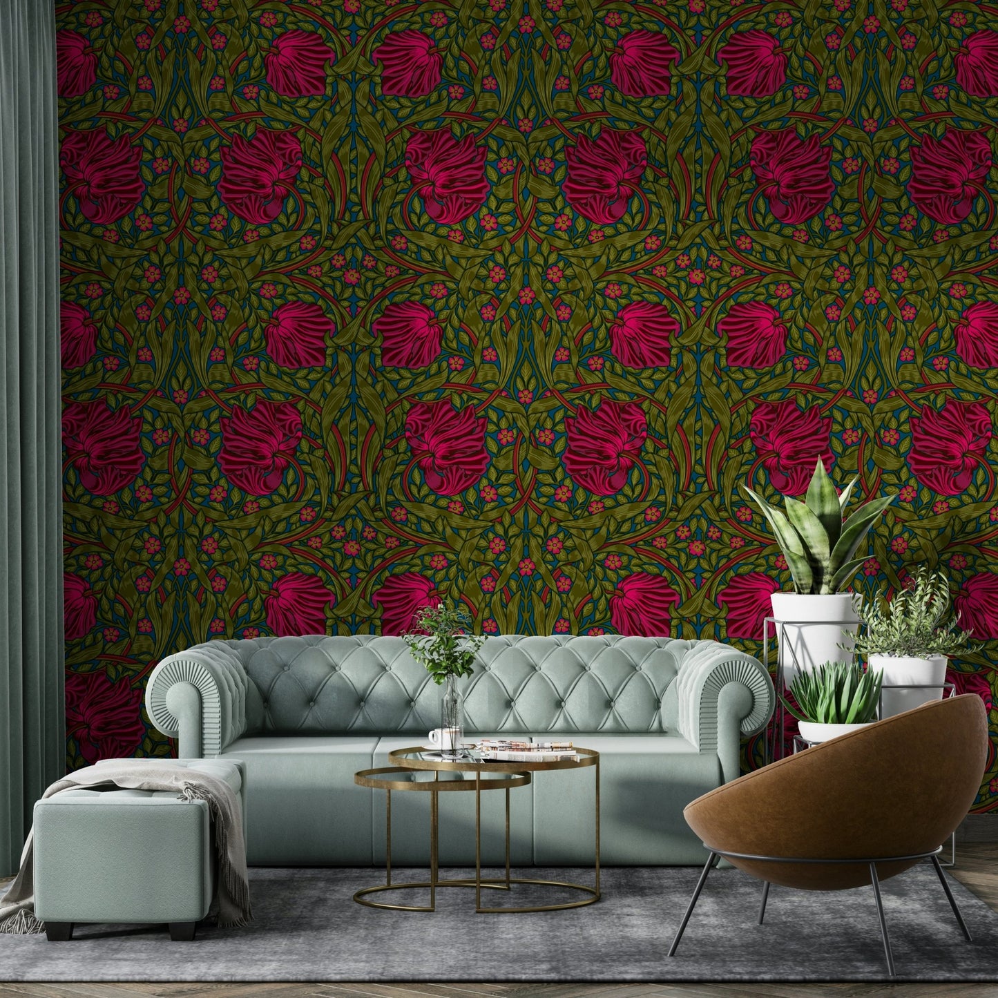 Detailed nature-inspired design on Pimpernel 11 wallpaper