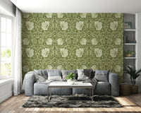 Classic floral and leaf wallpaper by William Morris 14