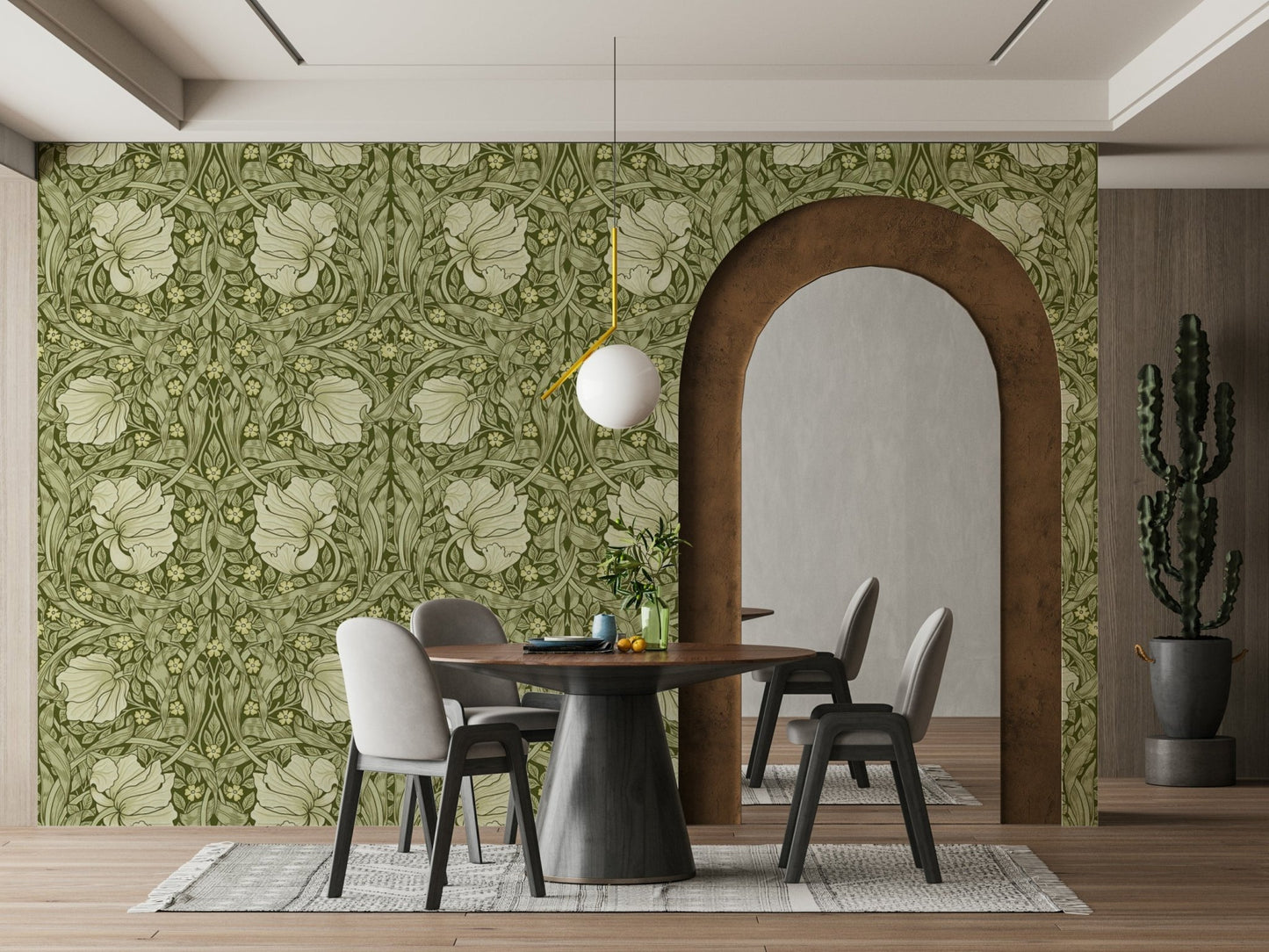 Vintage style Pimpernel wallpaper by William Morris 14

