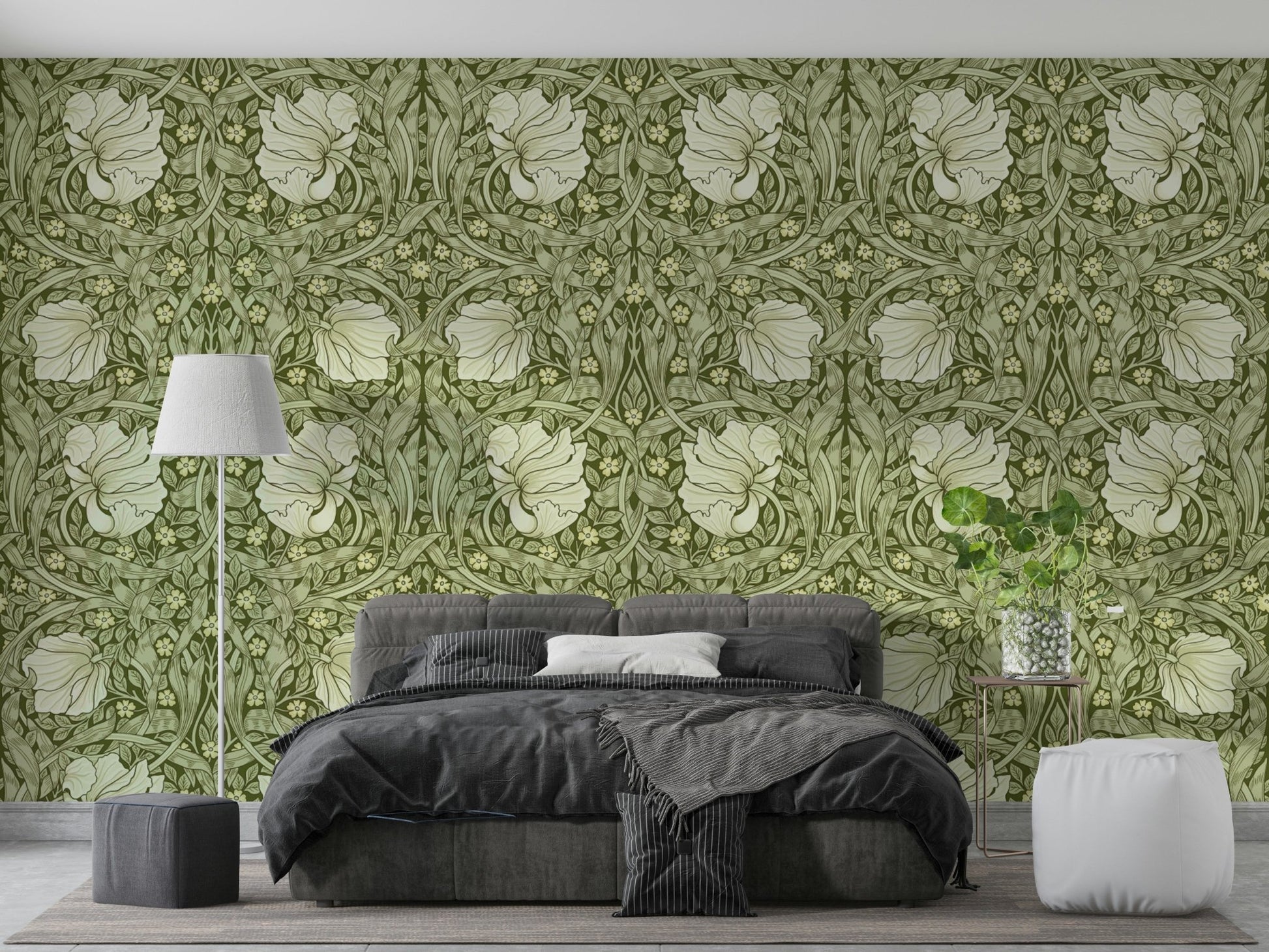 Intricate floral pattern on Pimpernel wallpaper 14 design

