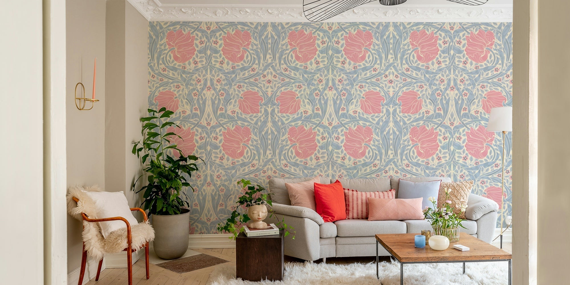 Pimpernel by William Morris 15 wallpaper floral pattern, GD1320