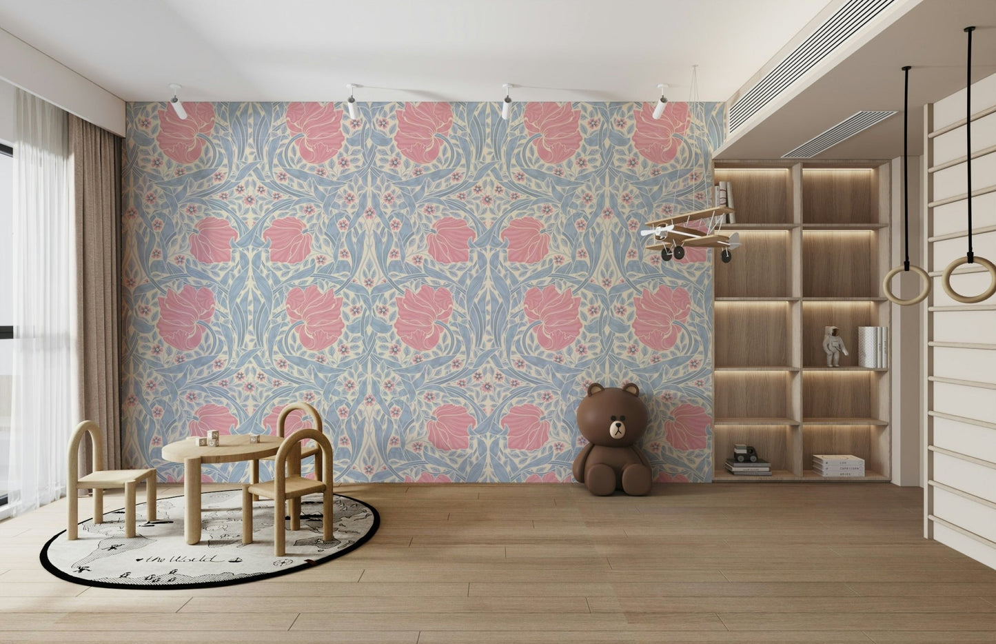 William Morris Pimpernel 15 wallpaper with detailed artwork

