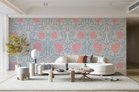 Close-up of nature-inspired Pimpernel wallpaper design

