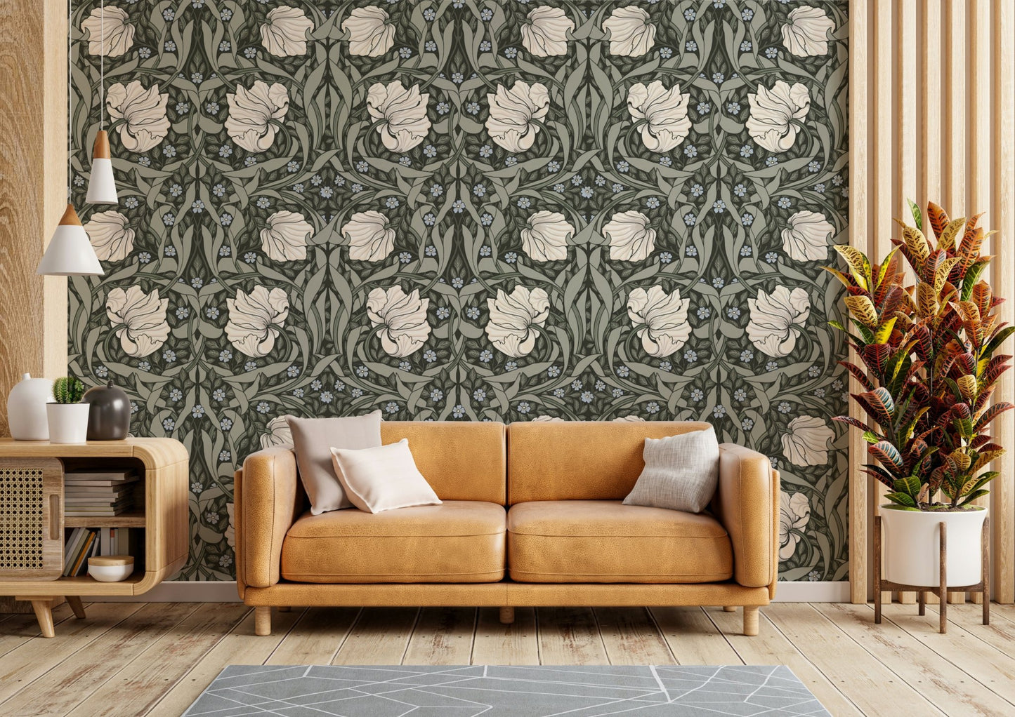 Elegant floral design of Pimpernel 17 wallpaper pattern

