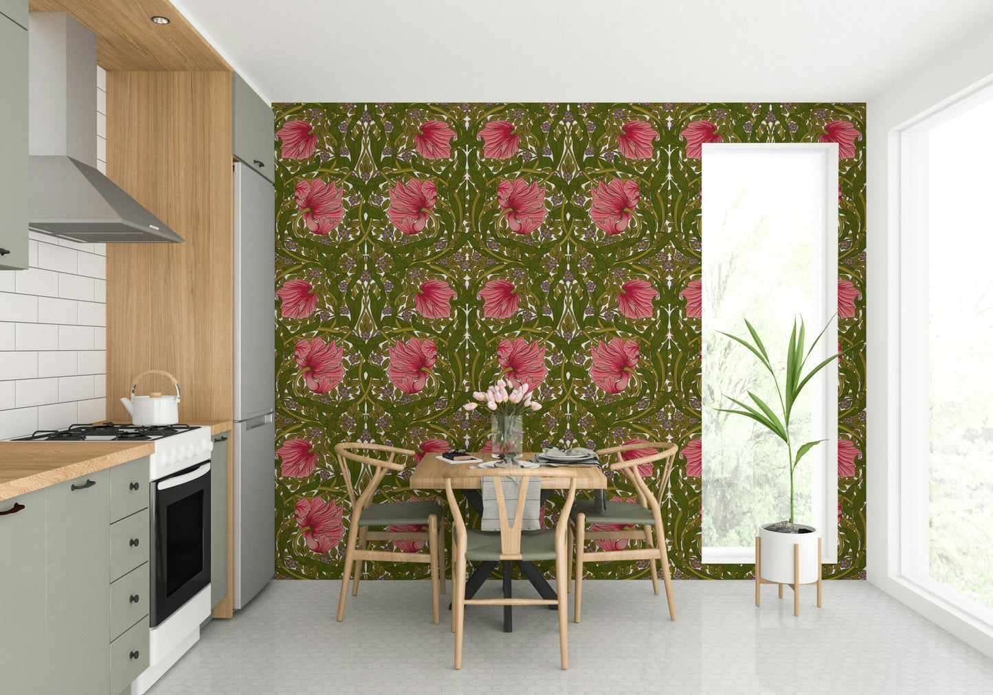 Beautiful floral design by William Morris for walls.

