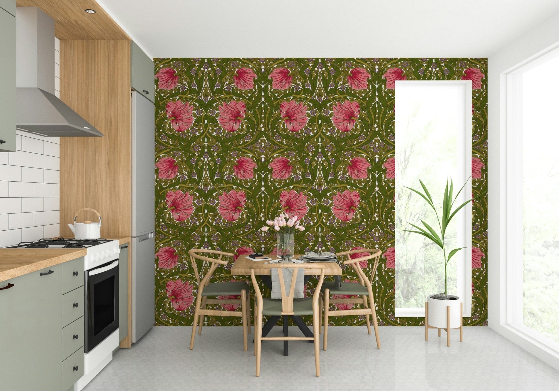 Beautiful floral design by William Morris for walls.

