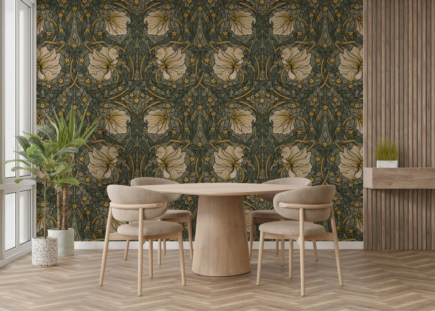 Classic floral wallpaper Pimpernel 2 by William Morris, GD1307