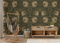 Decorative Pimpernel 2 wallpaper with intricate flowers, GD1307