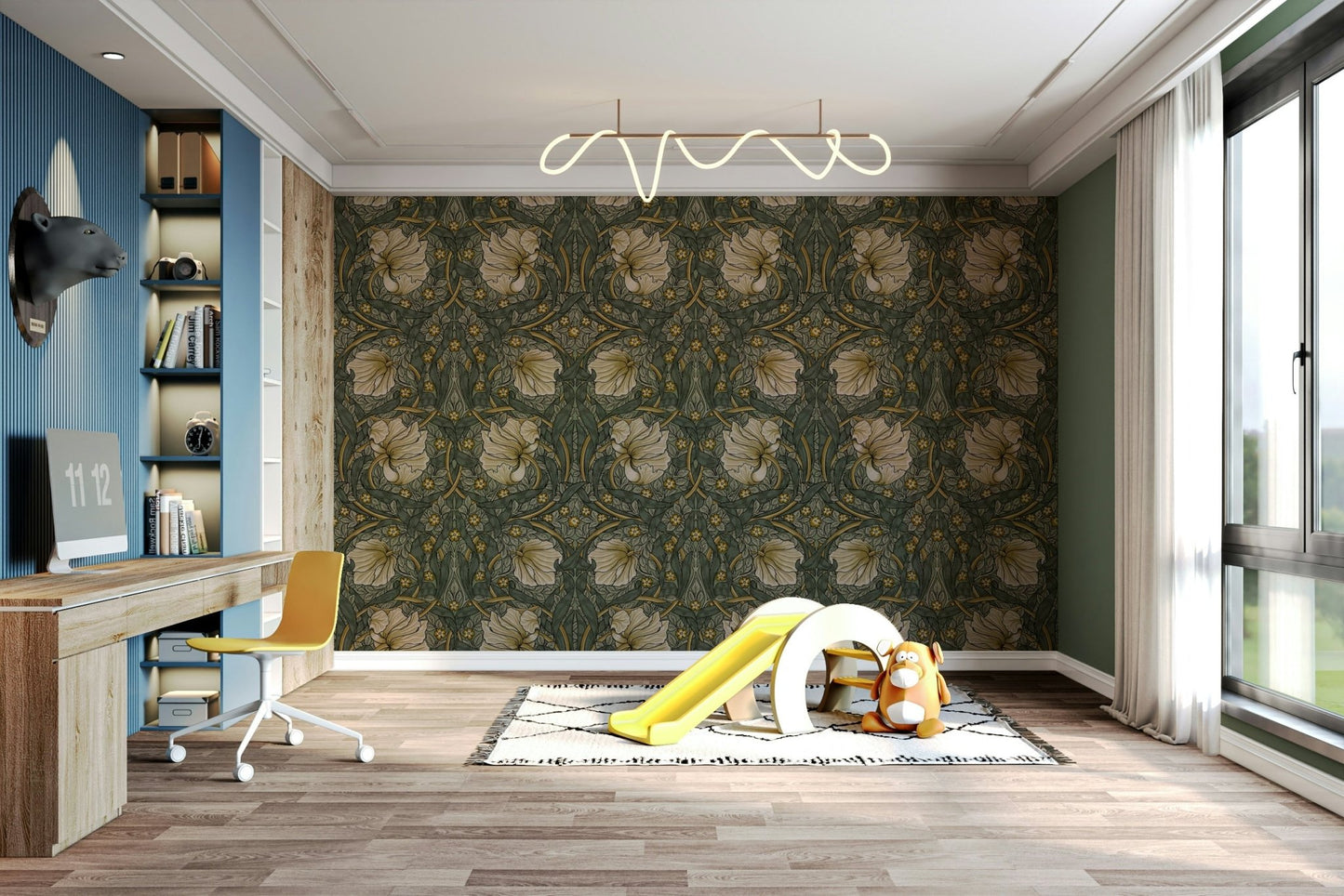 Elegant vintage-style Pimpernel 2 wallpaper by William Morris, GD1307