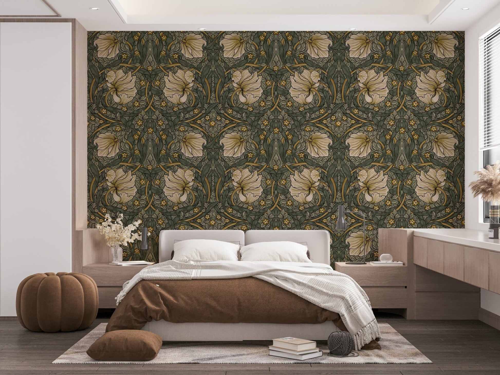 Timeless floral motifs on Pimpernel 2 wallpaper, GD1307