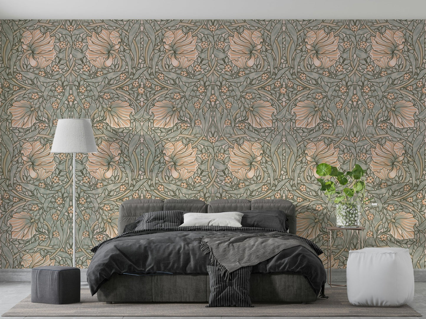 Classic Pimpernel floral wallpaper for home decor

