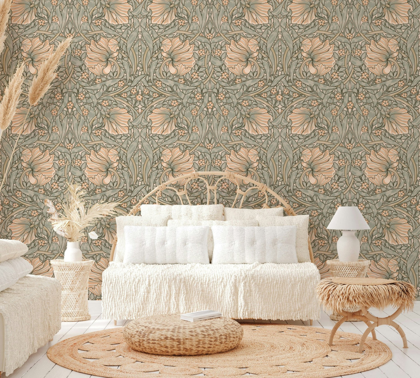 Pimpernel William Morris 20 floral wallpaper design

