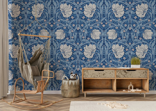 Elegant Pimpernel wallpaper by William Morris., GD1327