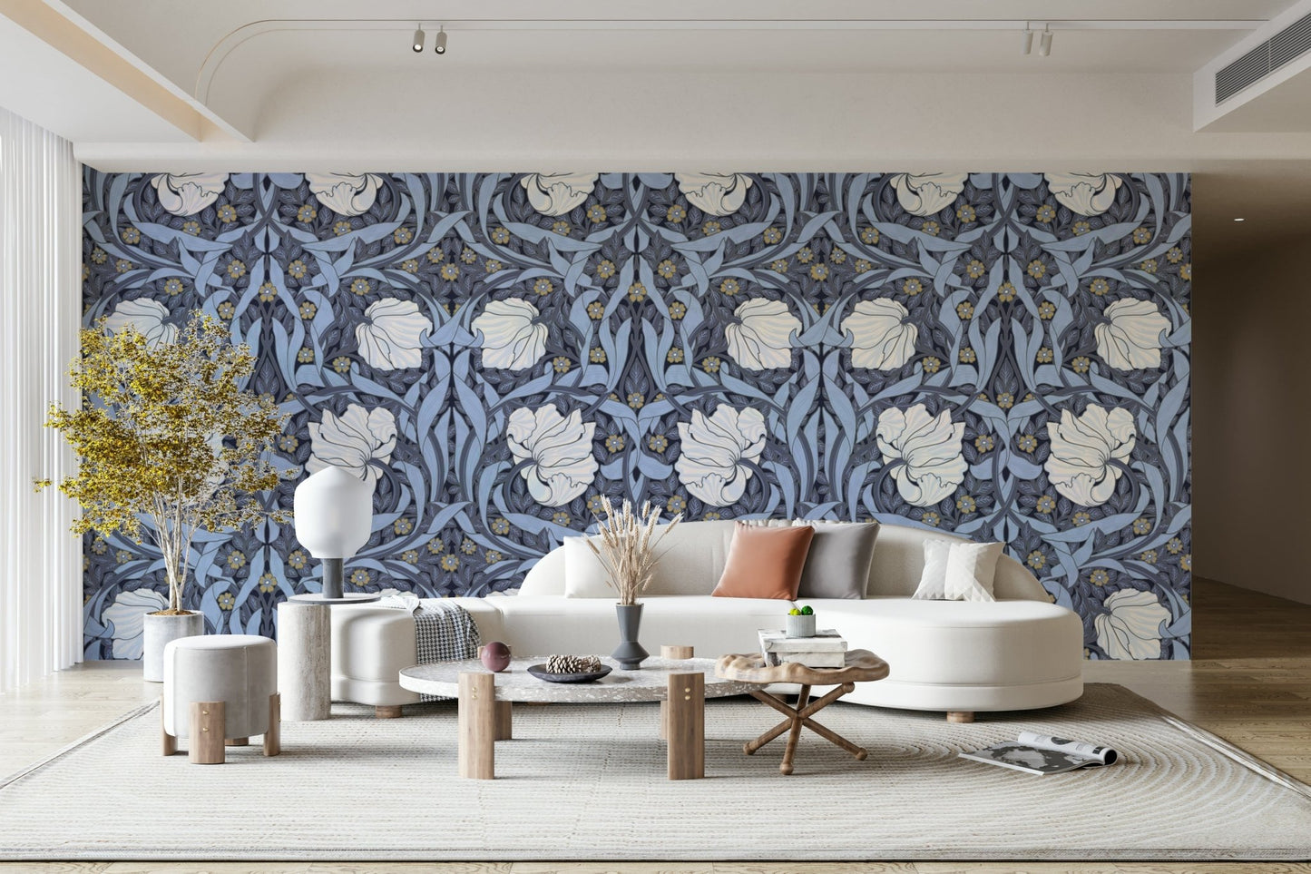 Classic Pimpernel wallpaper bringing nature-inspired style.

