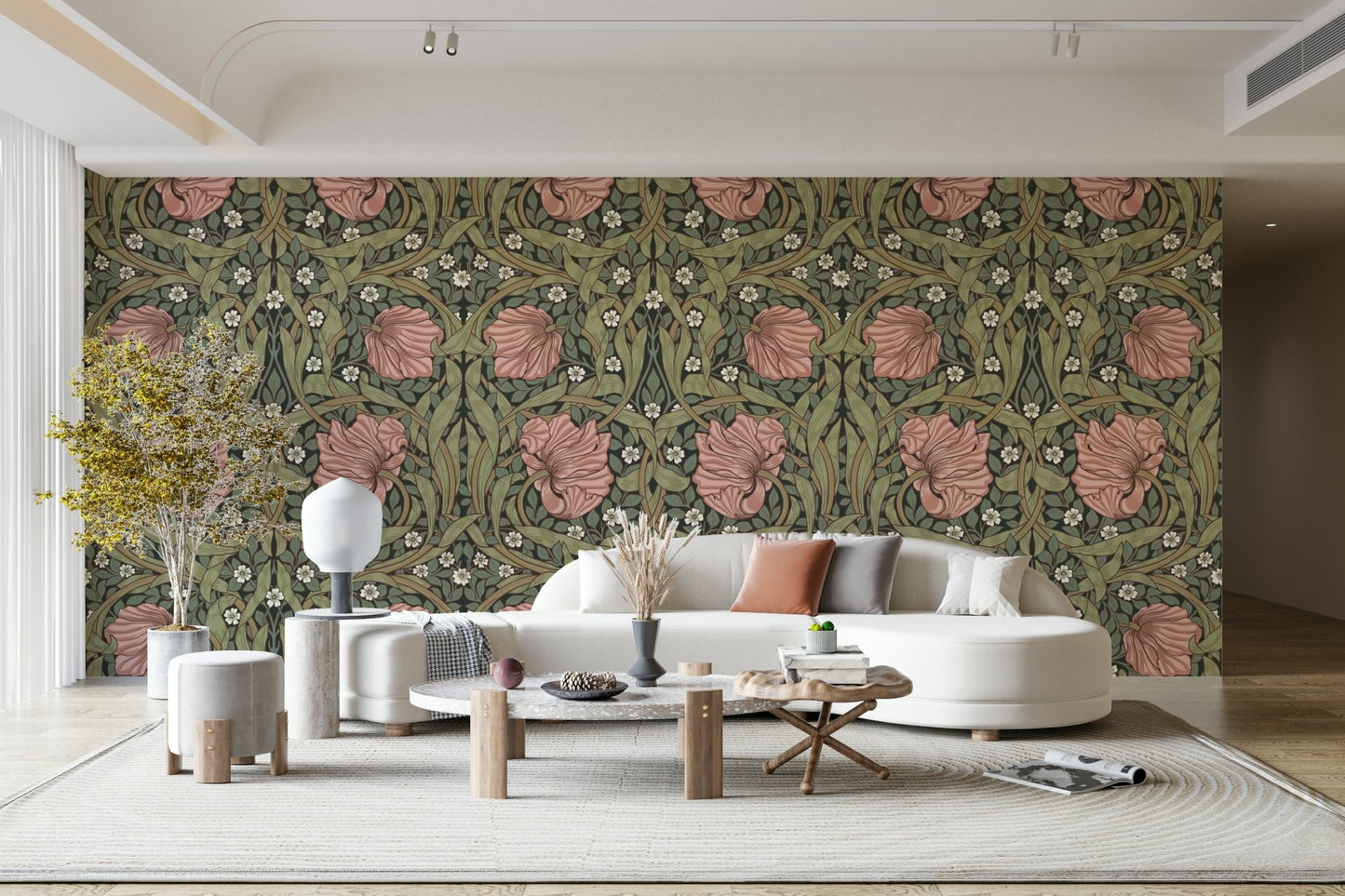 Classic Pimpernel wallpaper by William Morris for home decor