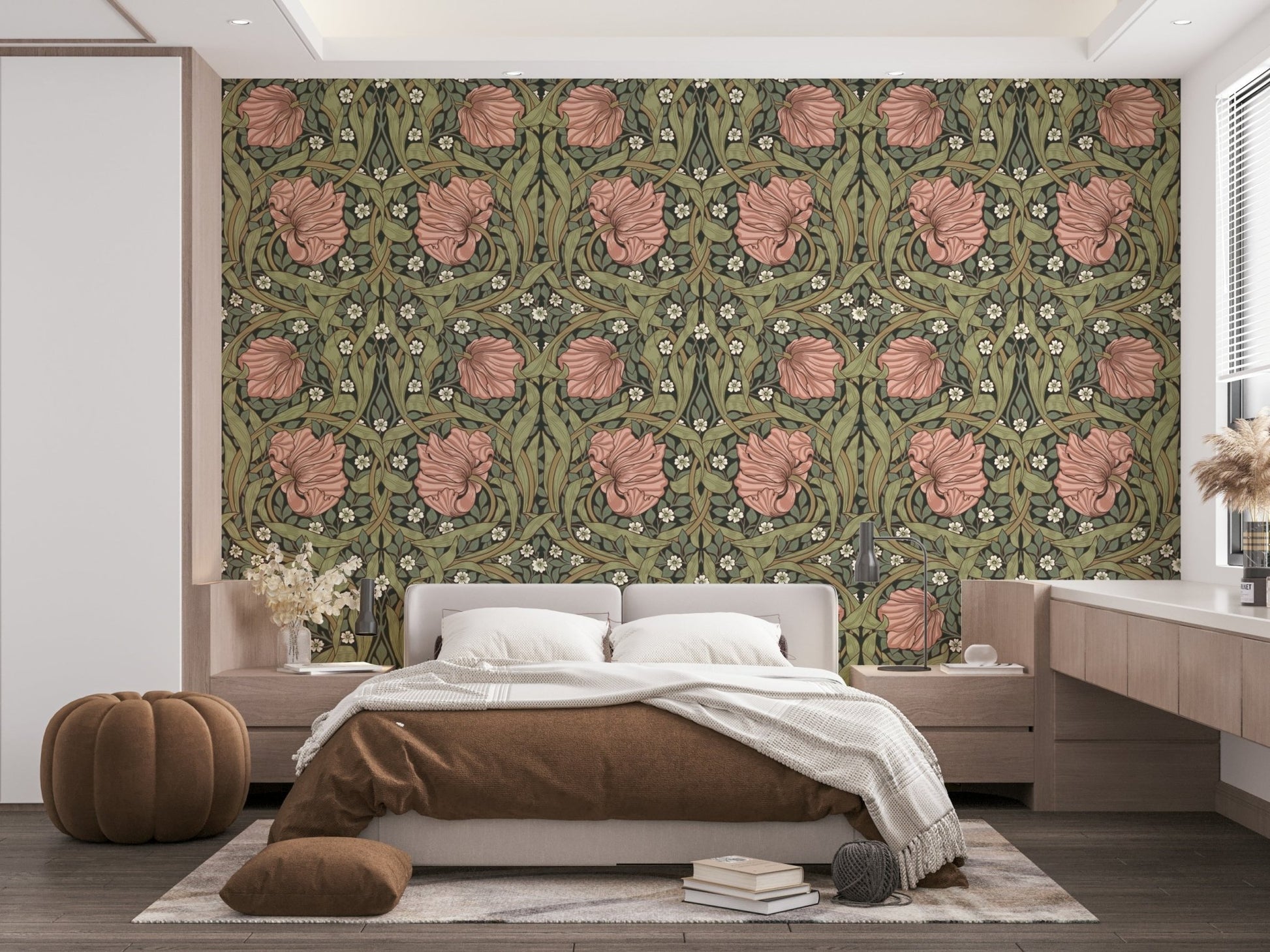 Elegant Pimpernel wallpaper featuring intricate floral patterns