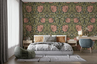Beautiful vintage floral design with Pimpernel wallpaper.