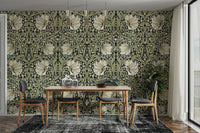 Vintage floral wallpaper design: Pimpernel by William Morris 28.

