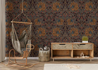 Detailed floral wallpaper Pimpernel 3 by William Morris

