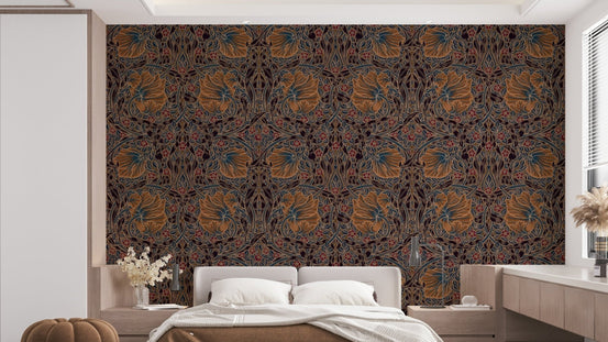 Decorative floral wallpaper Pimpernel 3 by William Morris, GD1308