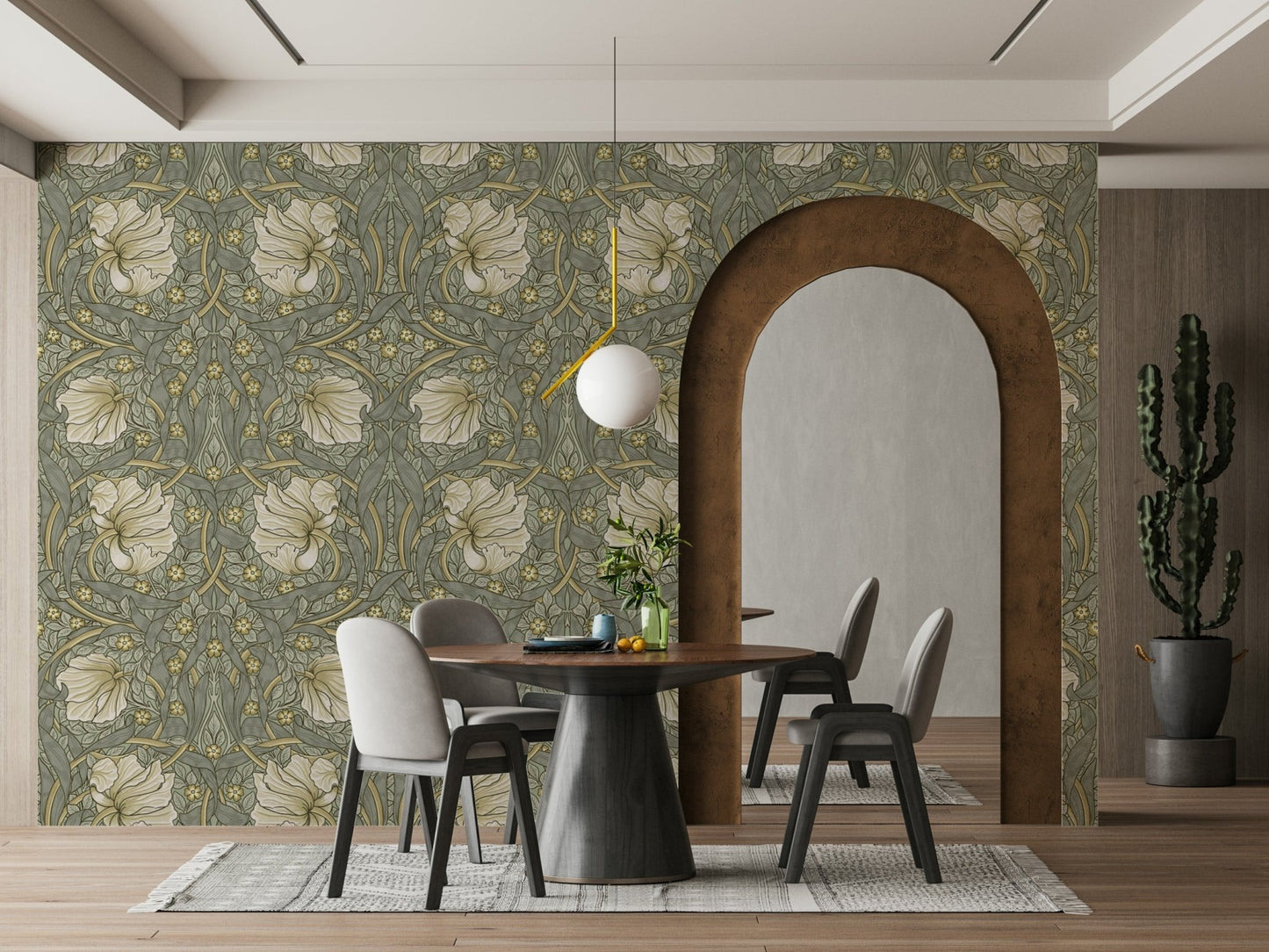 Decorative Pimpernel 4 wallpaper with intricate flowers

