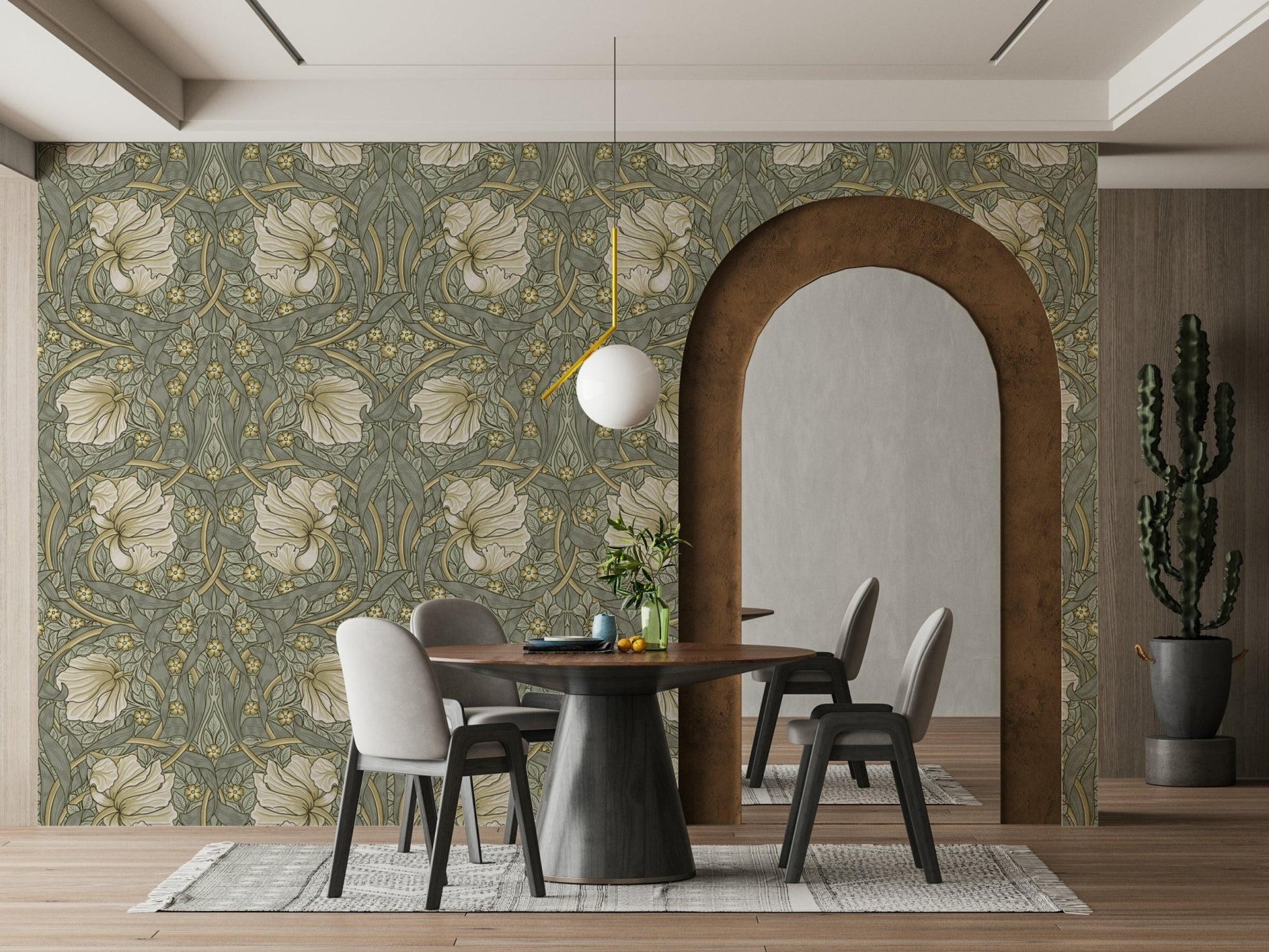 Decorative Pimpernel 4 wallpaper with intricate flowers

