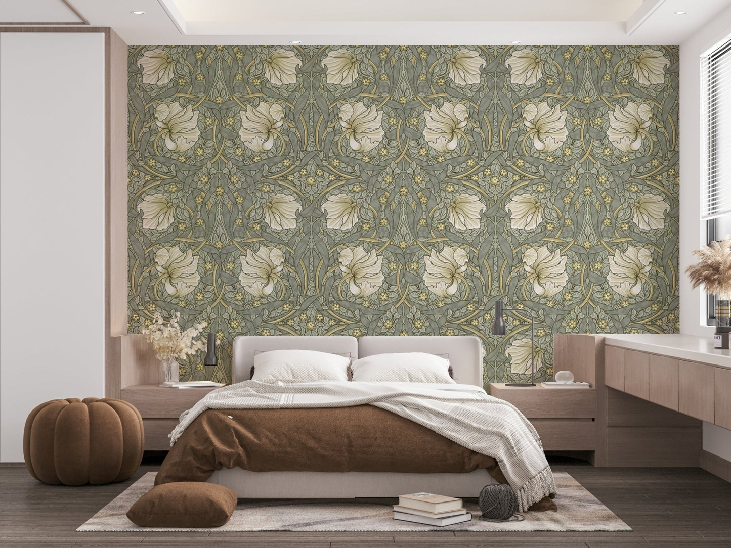 Timeless Pimpernel 4 wallpaper inspired by William Morris