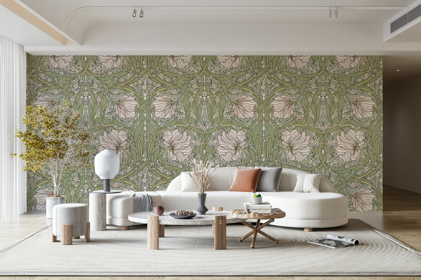Decorative Pimpernel 5 wallpaper with intricate flowers