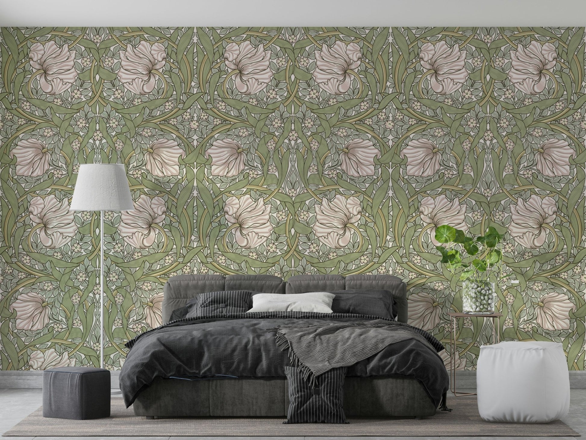 Detailed floral design on Pimpernel 5 wallpaper