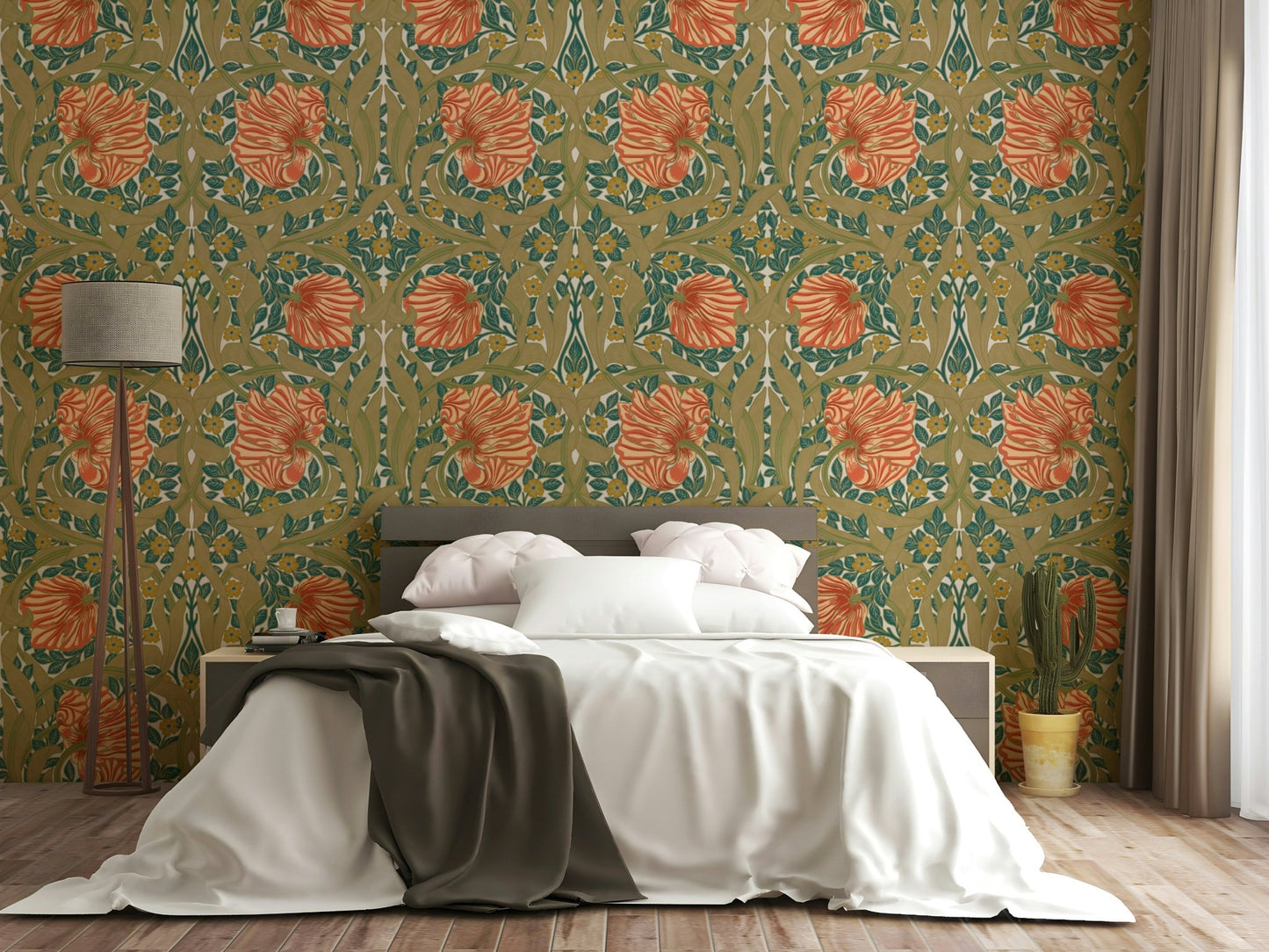 Timeless William Morris floral wallpaper Pimpernel 6