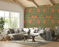 Traditional William Morris Pimpernel 6 wallpaper texture