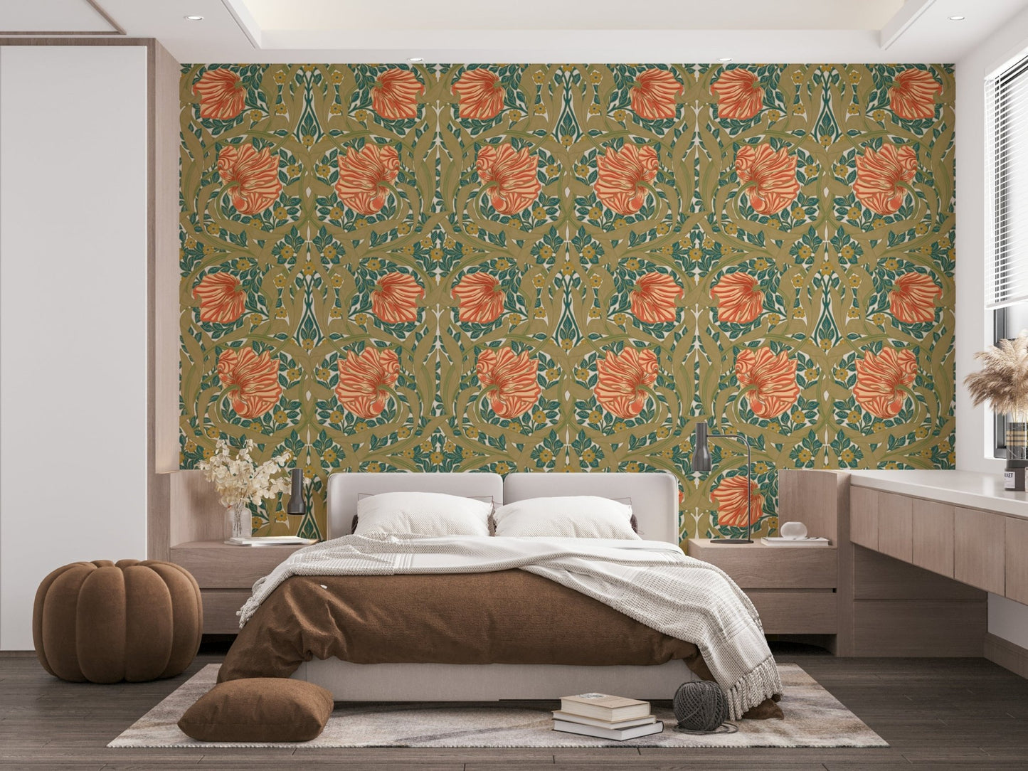 Vintage style Pimpernel 6 wallpaper by William Morris
