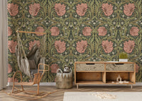William Morris Pimpernel 7 wallpaper with floral design, GD1313