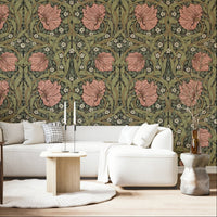 Vintage-style Pimpernel wallpaper number 7 by William Morris, GD1313