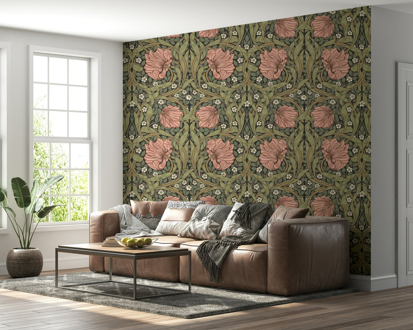 Timeless William Morris Pimpernel 7 wallpaper art, GD1313