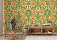 William Morris inspired floral wallpaper Pimpernel 11

