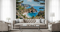 Pine - Framed Azure Coast Wall Mural