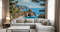 Pine - Framed Azure Coast Wall Mural