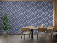 Nature-themed navy wallpaper with charm A979
