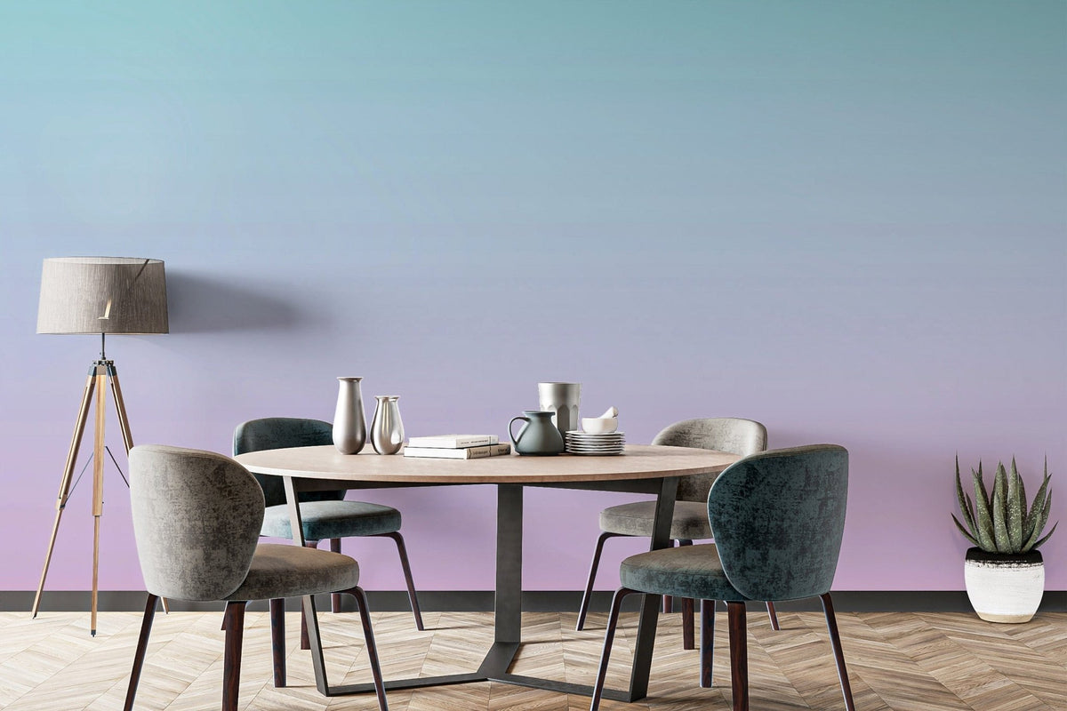 Pink and blue ombre wallpaper mural for walls Ombre-04