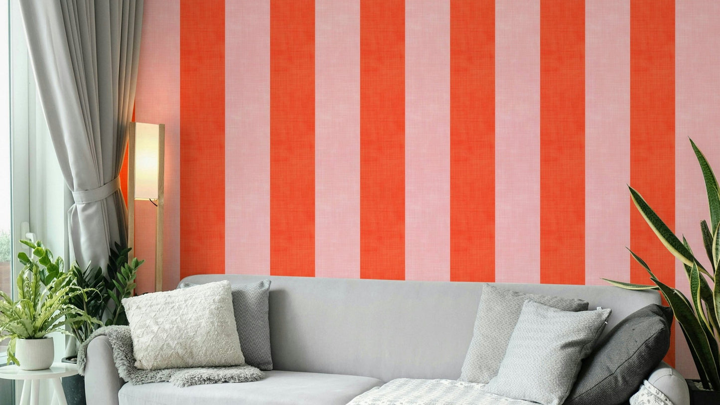 Pink and red peel and stick wallpaper

