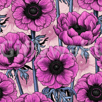 The blush-toned pattern in Pink Anemone Garden wallpaper adds soft floral detail, GD9297