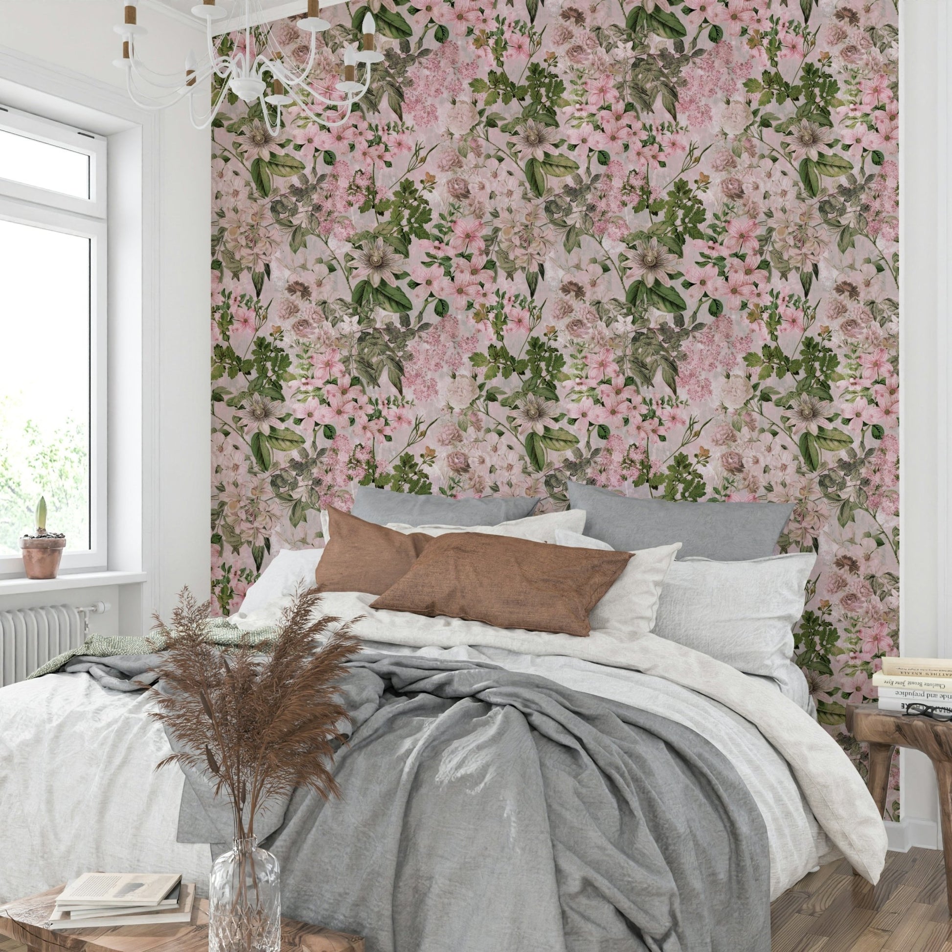 Elegant floral wall decor.
