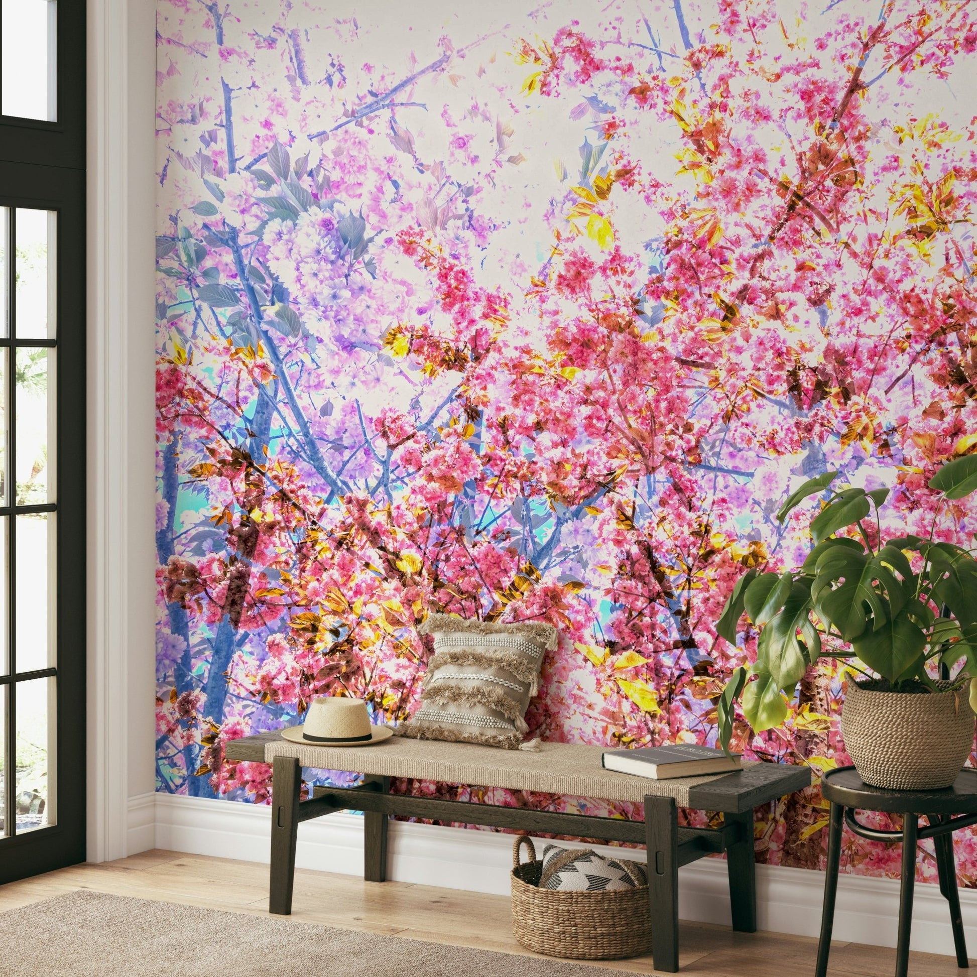 Wall decor evoking happiness and new life.

